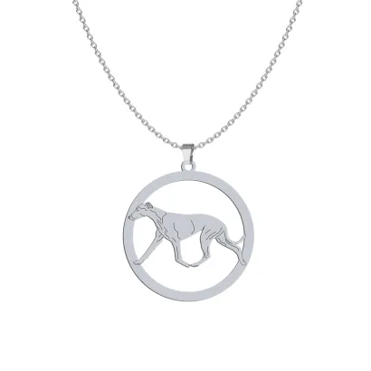 Silver Whippet necklace, FREE ENGRAVING - MEJK Jewellery