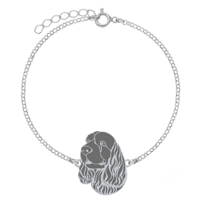 Sussex Spaniel bracelet, FREE ENGRAVING - MEJK Jewellery