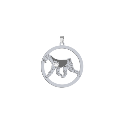 Zawieszka Airedale Terrier srebro 925 Grawer gratis - MEJK Jewellery