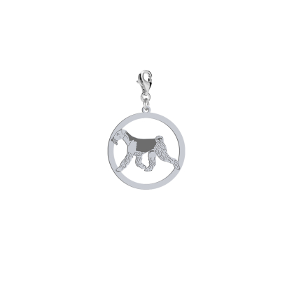 Silver Airedale Terrier engraved charms - MEJK Jewellery