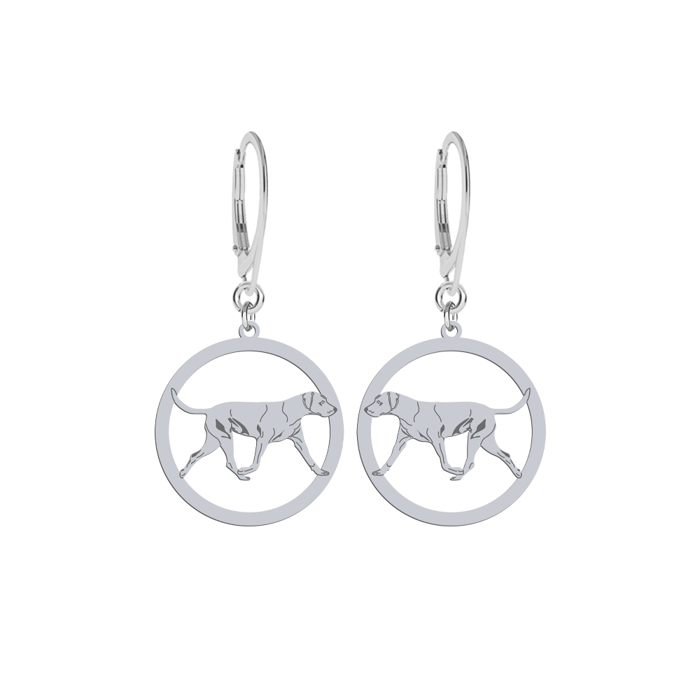 Silver Louisiana Catahoula earrings, FREE ENGRAVING - MEJK Jewellery
