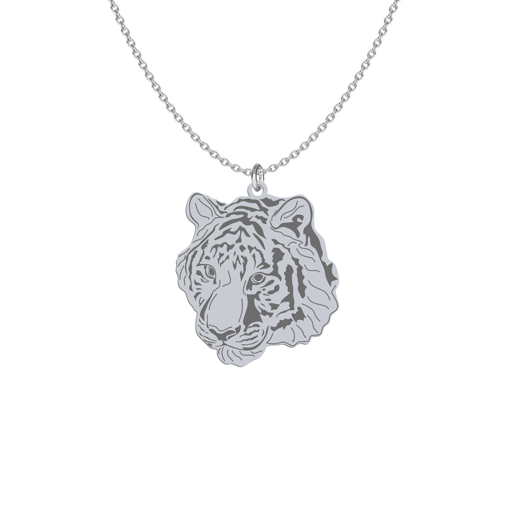 Naszyjnik z Tygrysem srebro925 GRAWER GRATIS - MEJK Jewellery