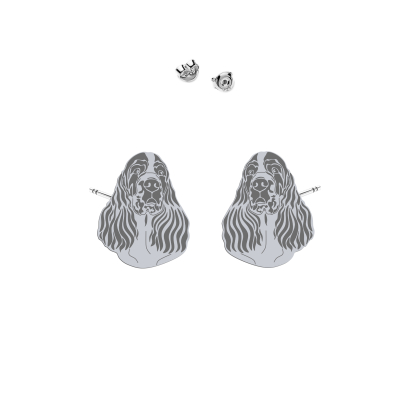 Silver English Springer Spaniel earrings - MEJK Jewellery