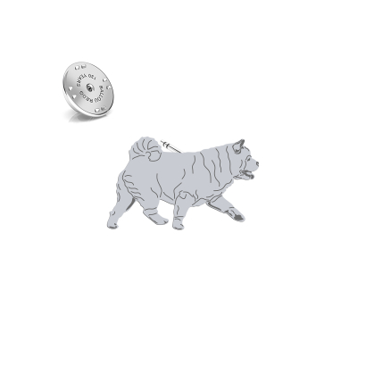 Silver Chow chow Soft pin - MEJK Jewellery
