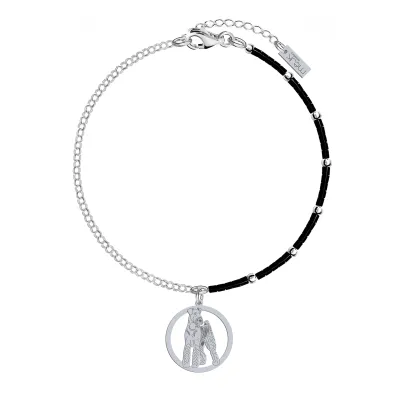 Silver Airedale Terrier bracelet - MEJK Jewellery