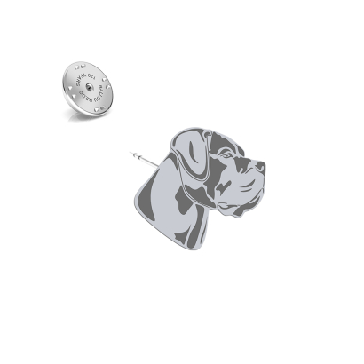 Silver Cane Corso pin - MEJK Jewellery
