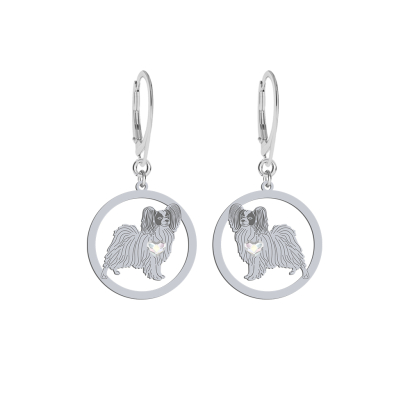 Silver Papillon earrings, FREE ENGRAVING - MEJK Jewellery