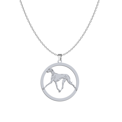 Silver Azawakh necklace, FREE ENGRAVING - MEJK Jewellery