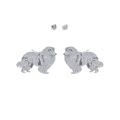Silver Rough Collie earrings - MEJK Jewellery