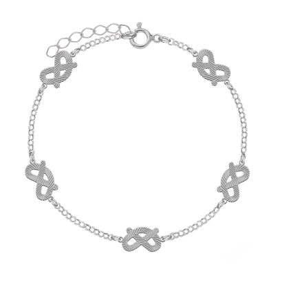 Silver Staffordshire Bull Terrier bracelet - MEJK Jewellery