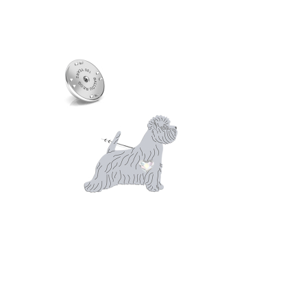 Wpinka West Highland White Terrier biżuteria srebro platynowane pozłacane - MEJK Jewellery