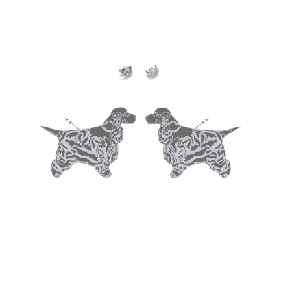 Silver English Cocker Spaniel earrings - MEJK Jewellery