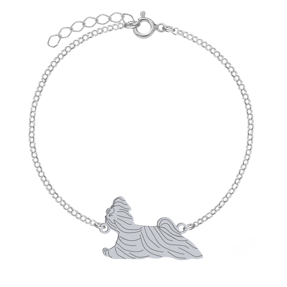 Silver Shih tzu bracelet, FREE ENGRAVING - MEJK Jewellery