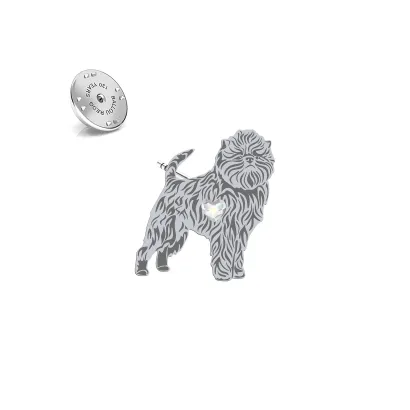 Silver Affenpinscher pin - MEJK Jewellery