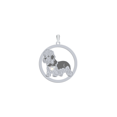 Silver Dandie Dinmont Terrier engraved pendant - MEJK Jewellery