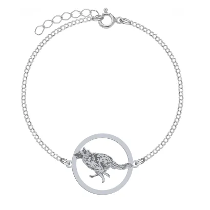 Silver Belgian Tervueren bracelet, FREE ENGRAVING - MEJK Jewellery