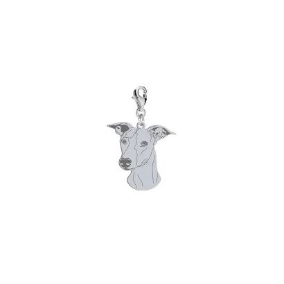 Silver Whippet charms, FREE ENGRAVING - MEJK Jewellery