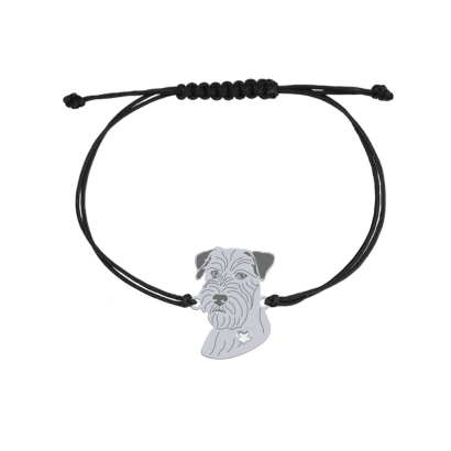 Bransoletka sznurkowa Jack Russell Terrier Szorstkowłosy 925 GRAWER GRATIS - MEJK Jewellery