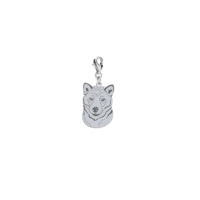 Silver Shiba-inu charms, FREE ENGRAVING - MEJK Jewellery
