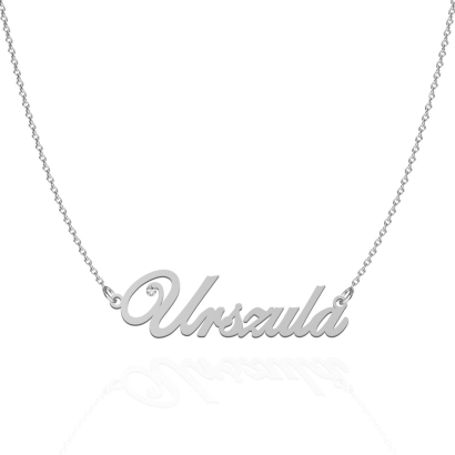 Necklace URSZULA  in rhodium-plated or gold-plated silver