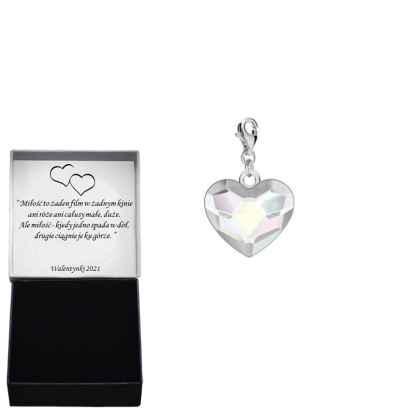 CHARMS HEART  silver rhodium plated or gold-plated