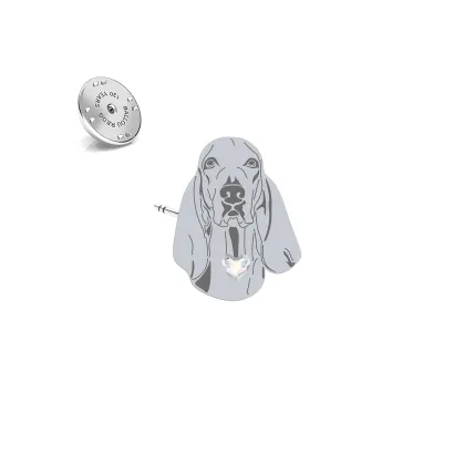 Silver Porcelaine pin - MEJK Jewellery