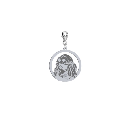 Charms King Charles Spaniel srebro 925 - MEJK Jewellery