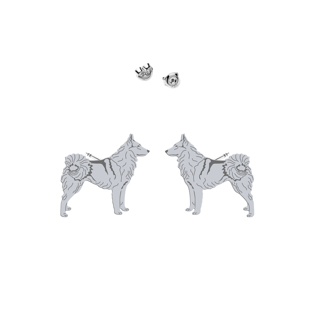 Silver West Siberian Laika earrings - MEJK Jewellery