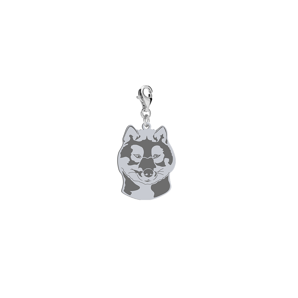 Charms z psem Shikoku srebro GRAWER GRATIS - MEJK Jewellery