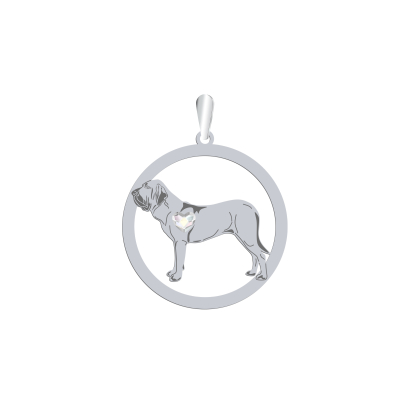 Zawieszka z psem Mastif Brazylijski srebro GRAWER GRATIS - MEJK Jewellery