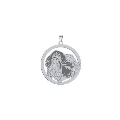 Silver Phalene pendant, FREE ENGRAVING - MEJK Jewellery