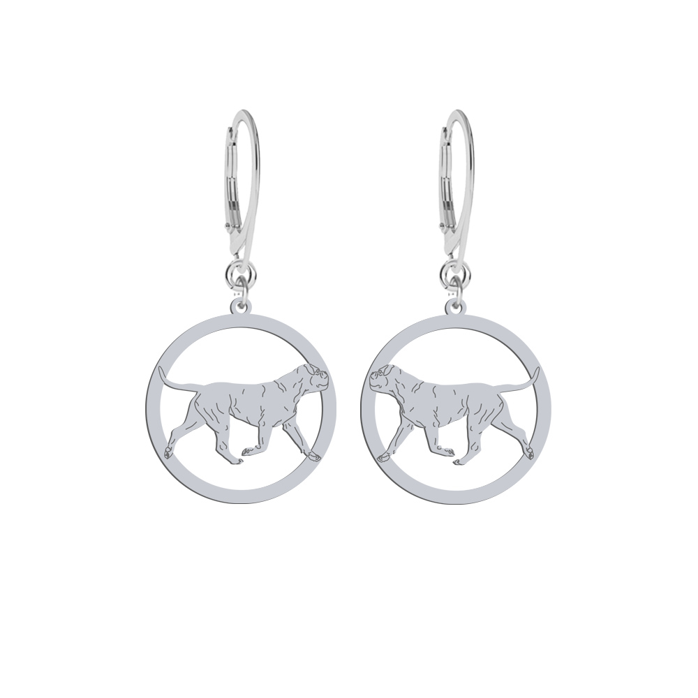 Kolczyki z psem Bullmastiff srebro GRAWER GRATIS - MEJK Jewellery