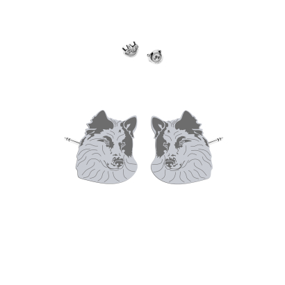 Silver Yakutian Laika earrings - MEJK Jewellery