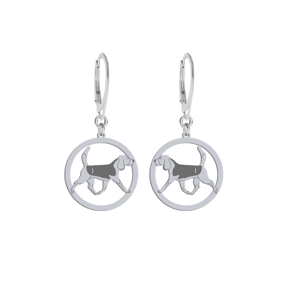 Silver Beagle earrings - MEJK Jewellery