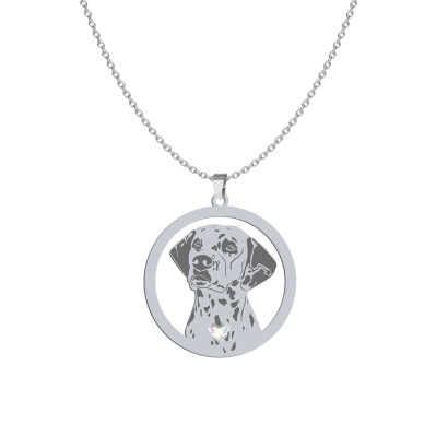 Naszyjnik z psem Dalmatian Dog srebro GRAWER GRATIS - MEJK Jewellery