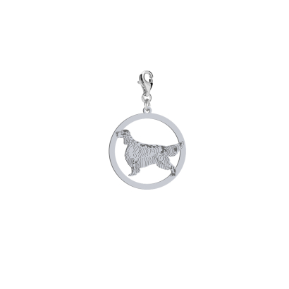 Silver Engish Setter charms, FREE ENGRAVING - MEJK Jewellery