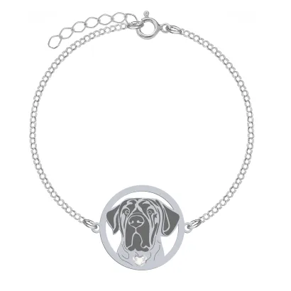 Silver Tosa Inu bracelet, FREE ENGRAVING - MEJK Jewellery