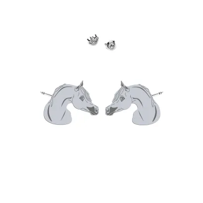 Silver Arabian Horse earrings - MEJK Jewellery
