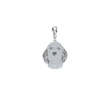 Charms z psem Mały Basset Gryfon Wandejski srebro - MEJK Jewellery