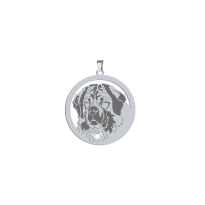 Zawieszka Moskiewski pies stróżujący srebro platynowane pozłacane GRAWER GRATIS - MEJK Jewellery