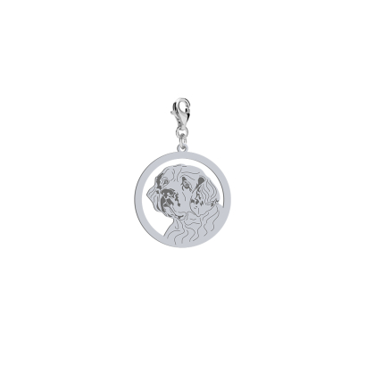 Charms z psem Clumber Spaniel srebro GRAWER GRATIS - MEJK Jewellery