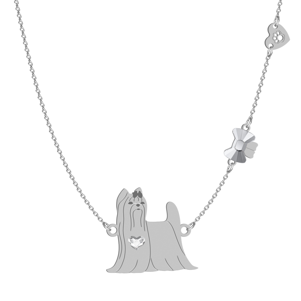 Naszyjnik z psem Yorkshire Terrier srebro GRAWER GRATIS - MEJK Jewellery