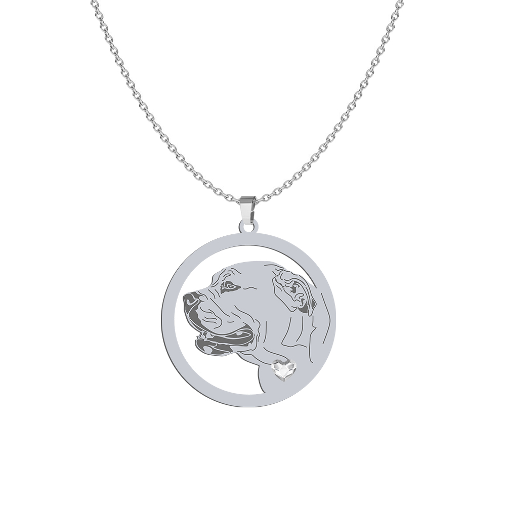 Silver Ca de Bou engraved necklace with a heart - MEJK Jewellery