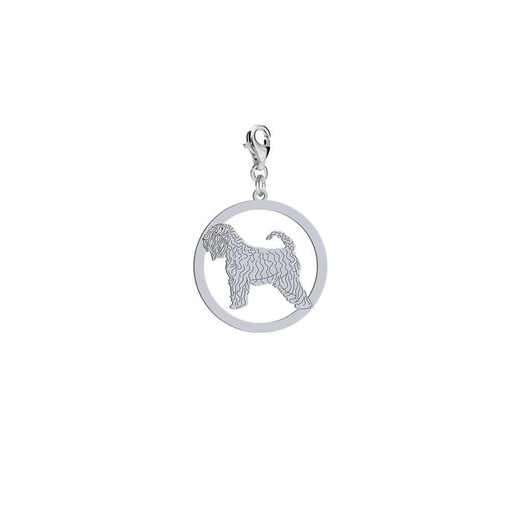 Silver Irish Soft-coated Wheaten Terrier engraved charms - MEJK Jewellery