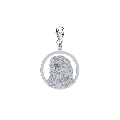 Charms z psem Komondor srebro GRAWER GRATIS - MEJK Jewellery