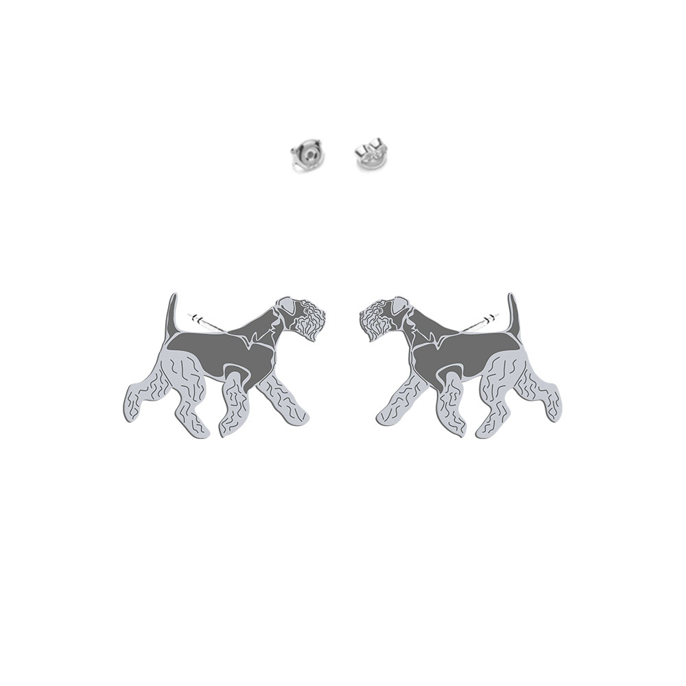 Silver Lakeland Terrier earrings - MEJK Jewellery