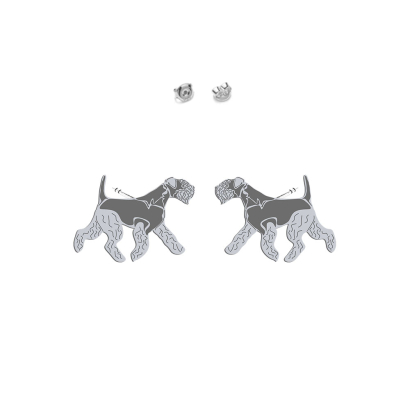 Silver Lakeland Terrier earrings - MEJK Jewellery