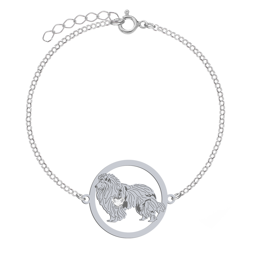 Silver Rough Collie bracelet, FREE ENGRAVING - MEJK Jewellery