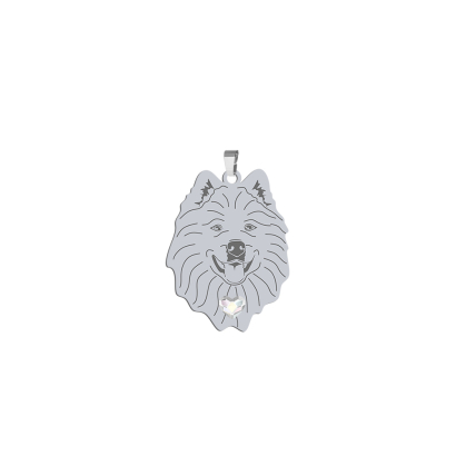 Zawieszka z psem Samoyed srebro GRAWER GRATIS - MEJK Jewellery