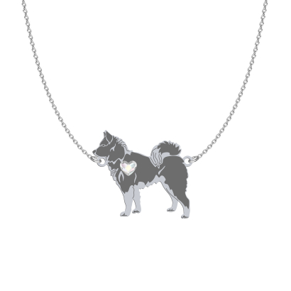 Silver Karelian Bear Dog necklace, FREE ENGRAVING - MEJK Jewellery